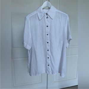 Classic White Linen Shirt
